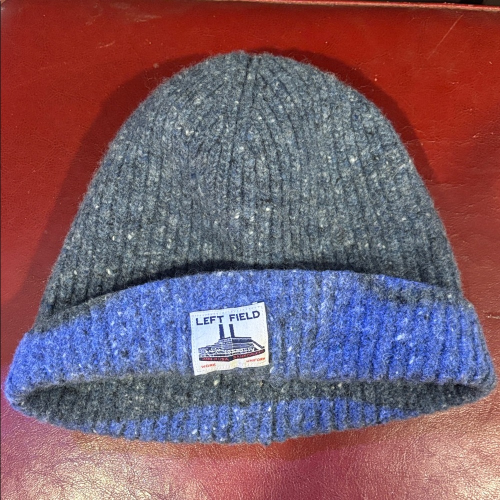 Left Field Blue Knit Beanie